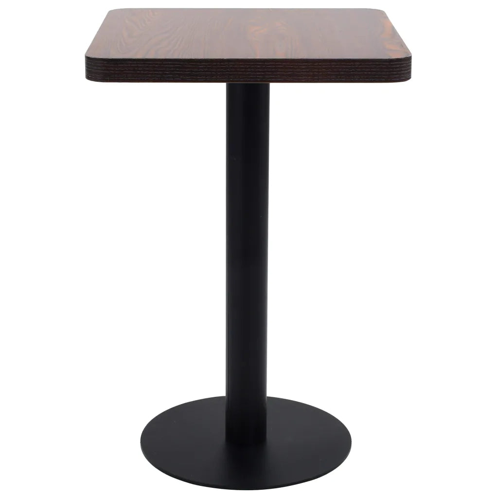 Tavolo da Bistrot Marrone Scuro 50x50 cm in MDF 286428