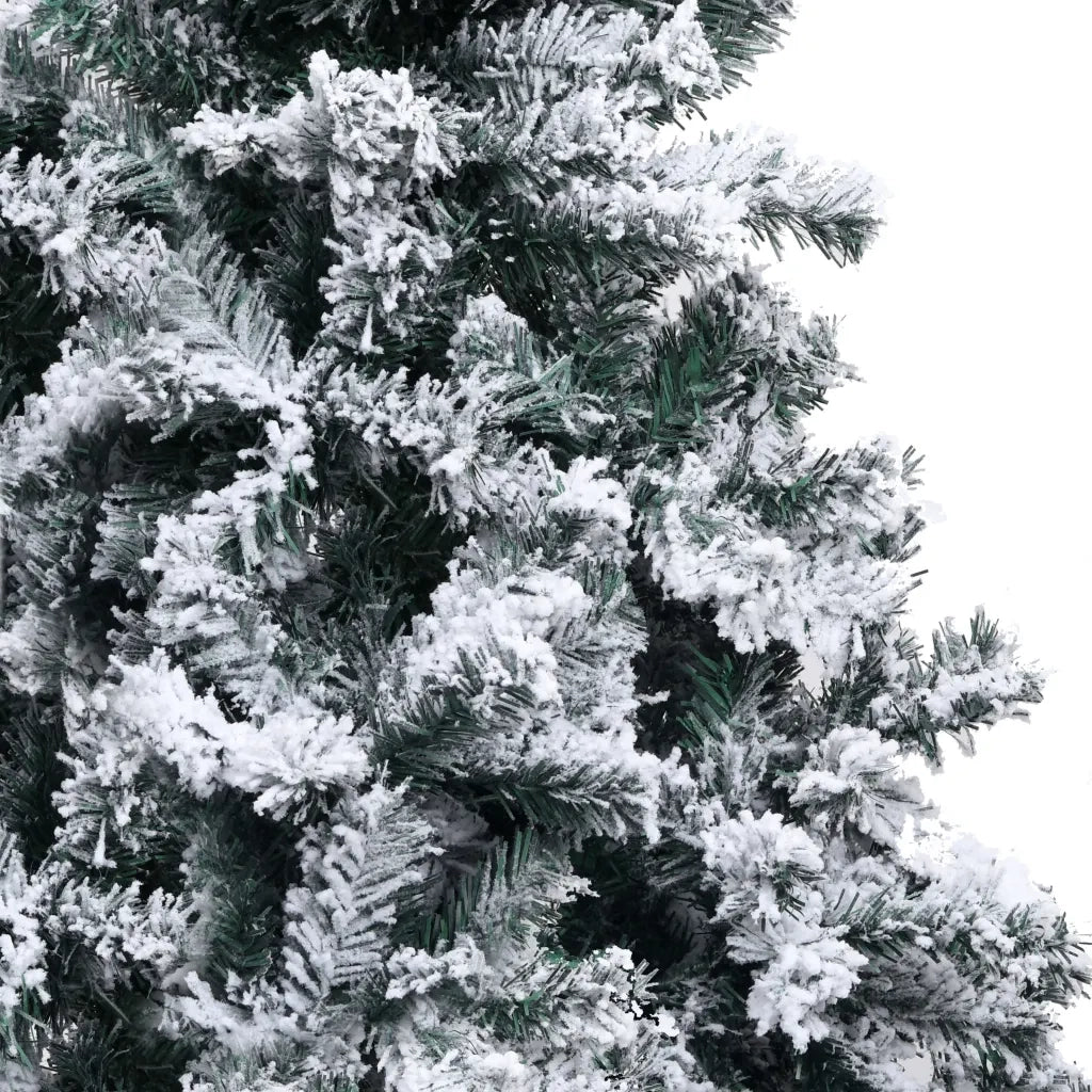 Albero di Natale Artificiale con Neve Fioccata Verde 210 cm PVC 320965