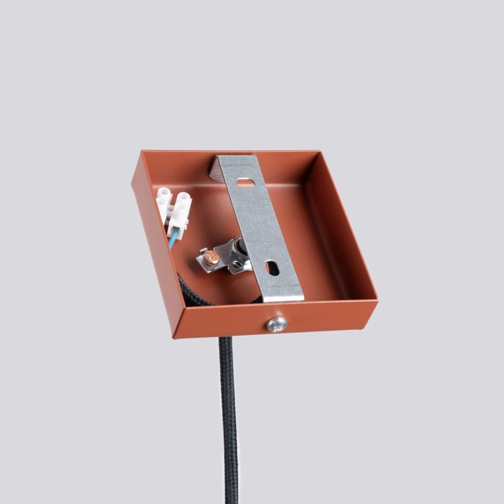 Lampada a sospensione MODENO ocra rossa tubo 30cm GU10
