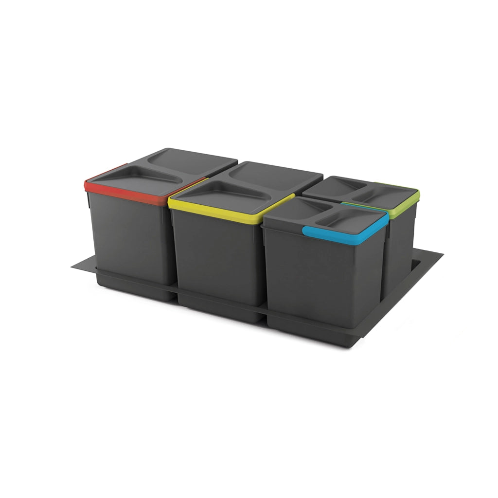 Set di contenitori con base Recycle per cassetti da cucina