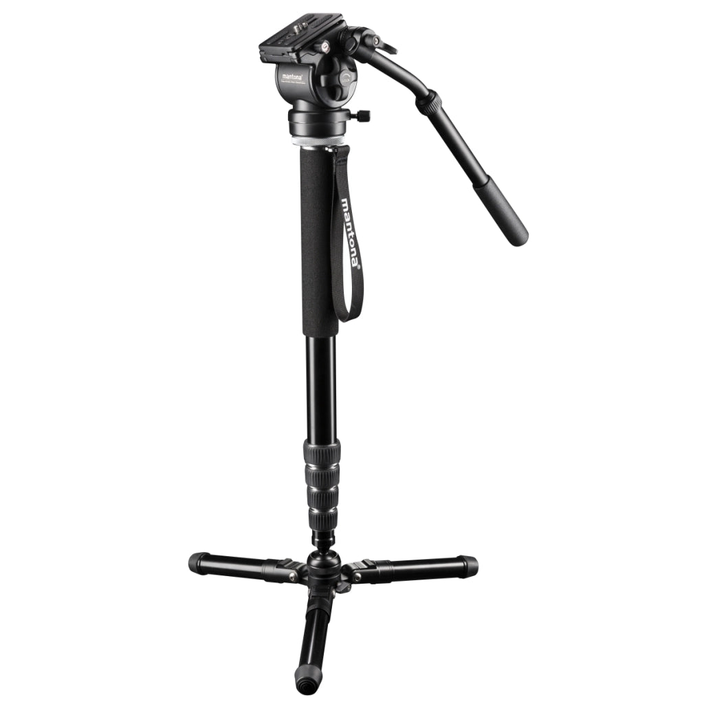 Mantona 19879 Monopiede video Dolomit Mono con testa a sfera per riprese stabilizzate