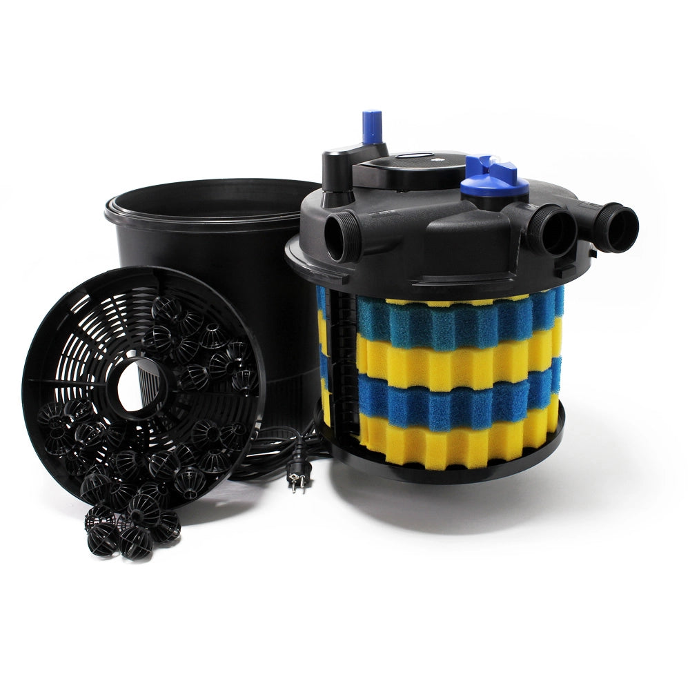 Set filtrante per laghetto CPF-20000 fino a 40000l UVC 36W Pompa NEO8000 Tubo