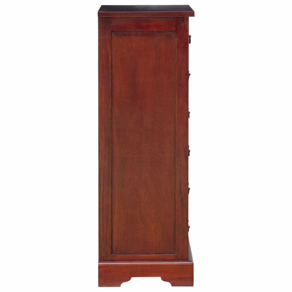 Cassettiera Marrone 45 x 35 x 100,5 cm Legno di Mogano Massello 42009934