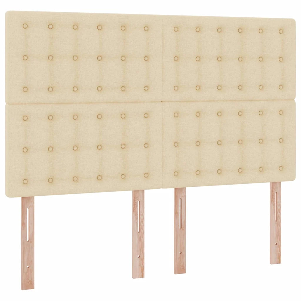Letto con contenitore e materasso Crema 140 x 200 cm Poliestere 3371914