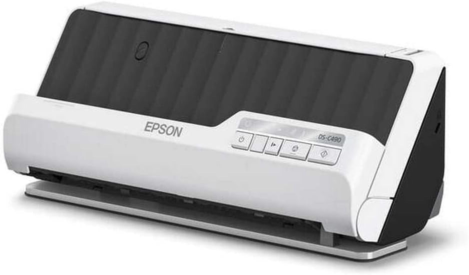 Scanner DS-C490 Scansione di Alta Precisione per Documenti e Foto, Velocità Rapida di Scansione, Connessione Wireless, Facile da Usare e Ottimizzato per la Gestione dei Documenti