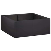 Muro di contenimento 4 pz 100 x 100 x 50 cm Acciaio Nero 3449212
