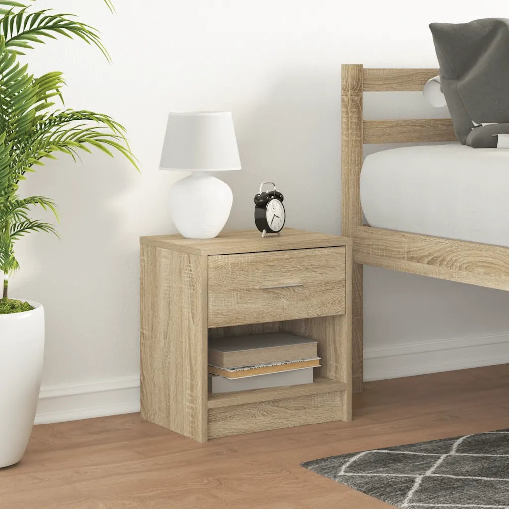 Comodino con Cassetto Rovere Sonoma 39x28x41 cm