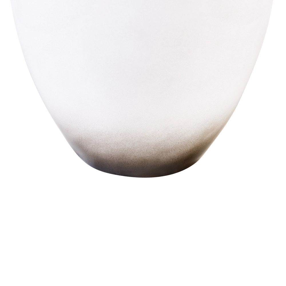 Vaso Decorativo Bianco e Nero 46 cm Terracotta Elegante Moderno