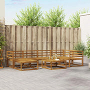 Set di divani da esterno 7 pcs Naturale