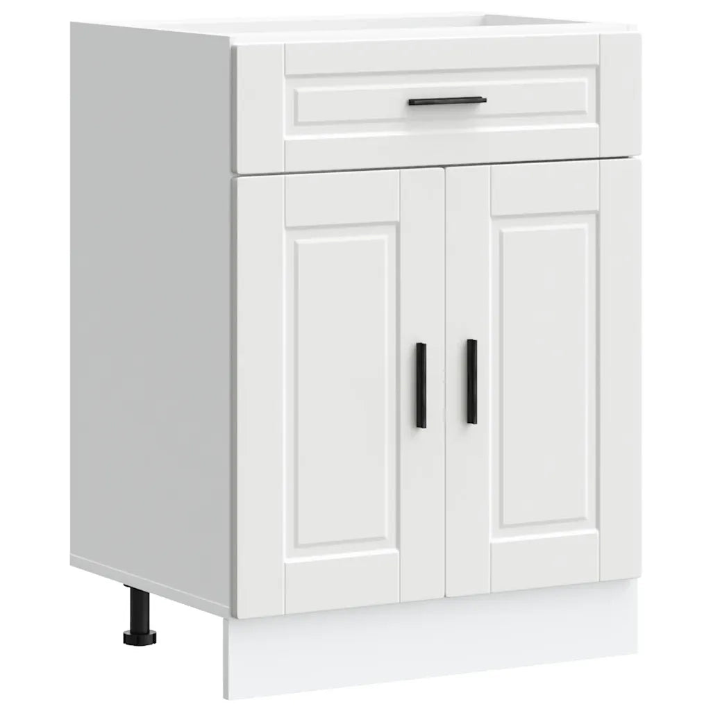 vidaXL Base da Cucina Porto Bianco in Legno Multistrato