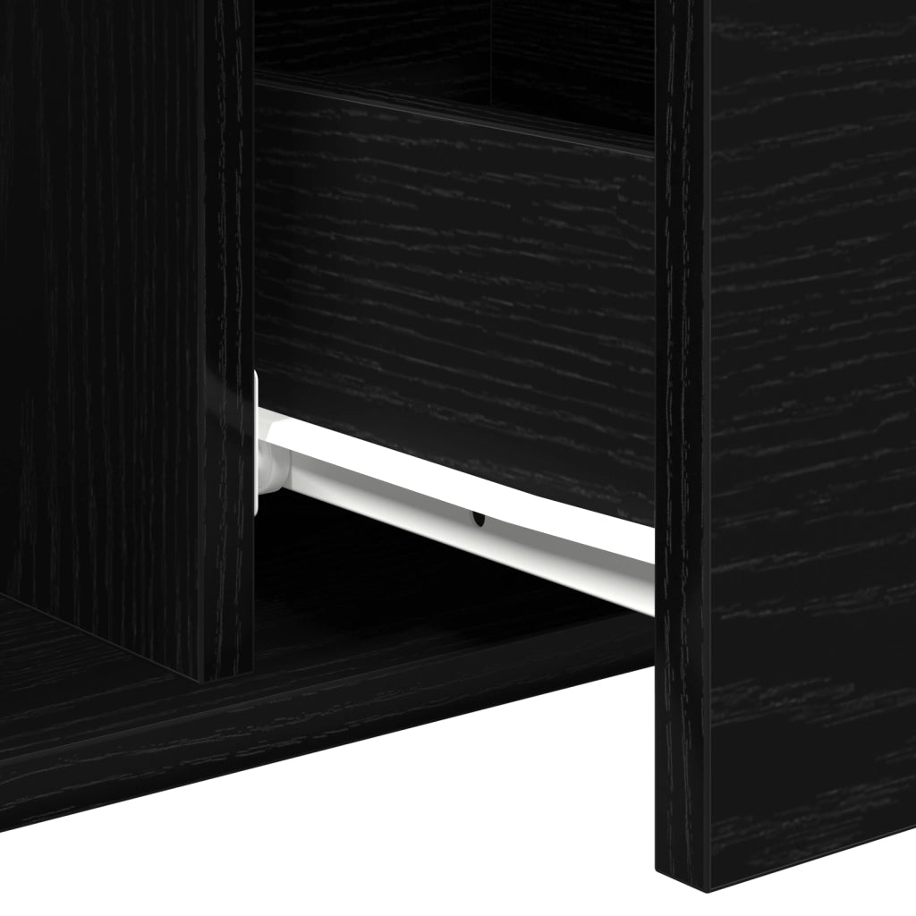 Tavolino da caffÃ¨  Nero Rovere 90x50x36,5 cm Legno ingegnerizzato