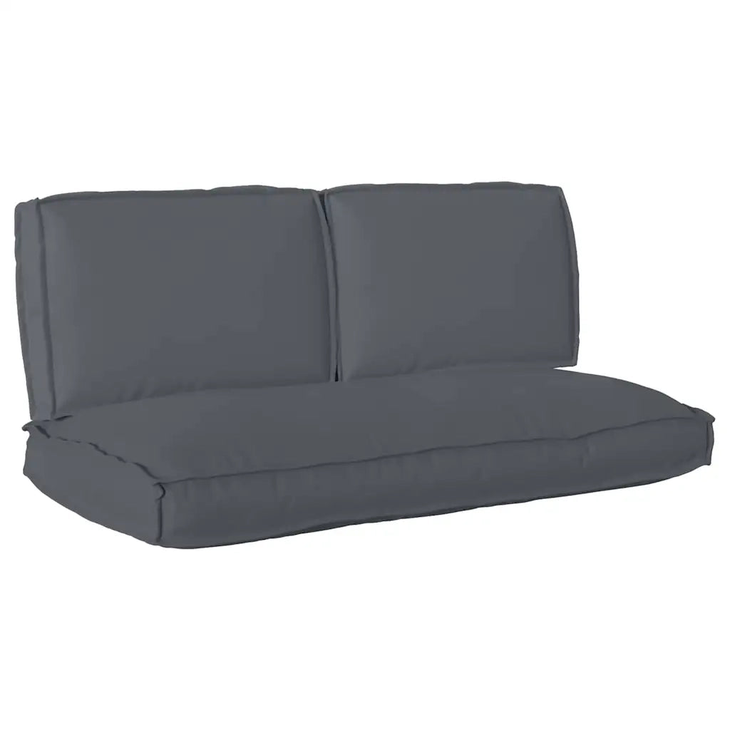 vidaXL Set di Cuscini per Pallet 3 pcs Antracite 120 x 60 x 12 cm