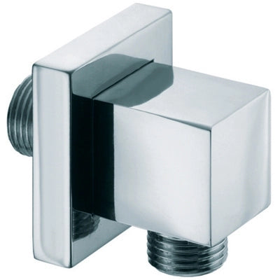 PRESA D'ACQUA QUADRA IN OTTONE CON ROSONE 1/2Mx1/2M- cromo- BOSSI- pezzi 1