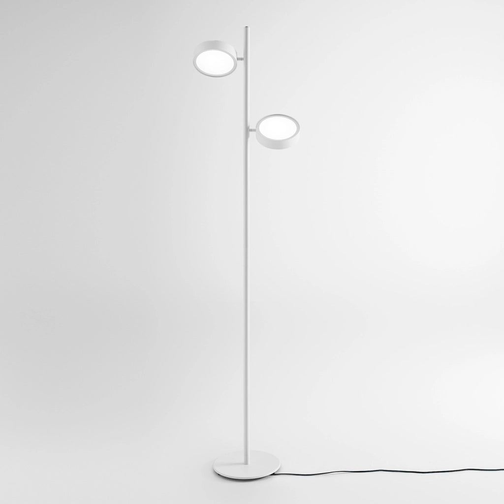 Lampada da terra GPIB20 Bianco Opaco 36W LED 2345lm 3000K Orientabile Dimmerabile _ Gealuce