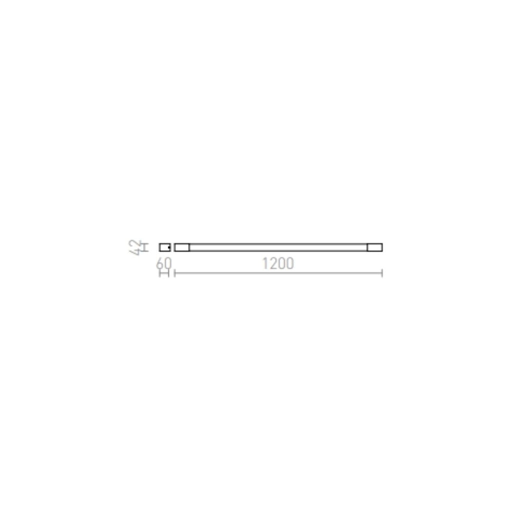 Applique bagno IMPERIA 120 da parete cromo 230V G5 28W IP44