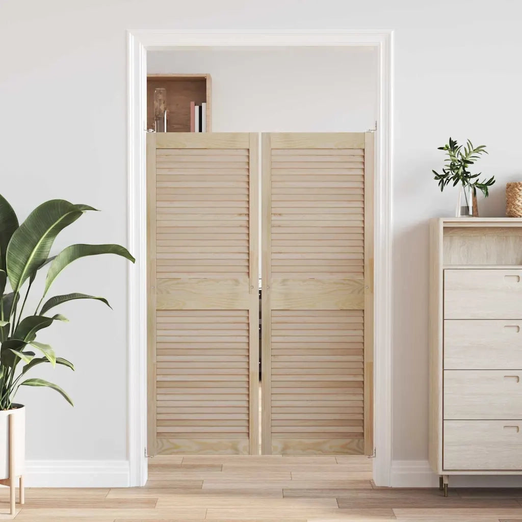 Porta per Armadio 2 pcs Naturale 49,5 x 2,1 x 140,5 cm 42019263