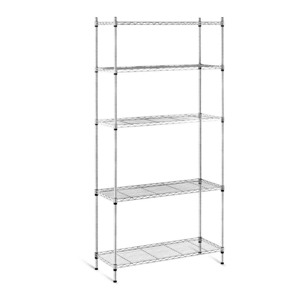 Scaffalatura professionale per garage/officina 35 x 90 x 180 cm 150 kg metallo grigio 14_0001536