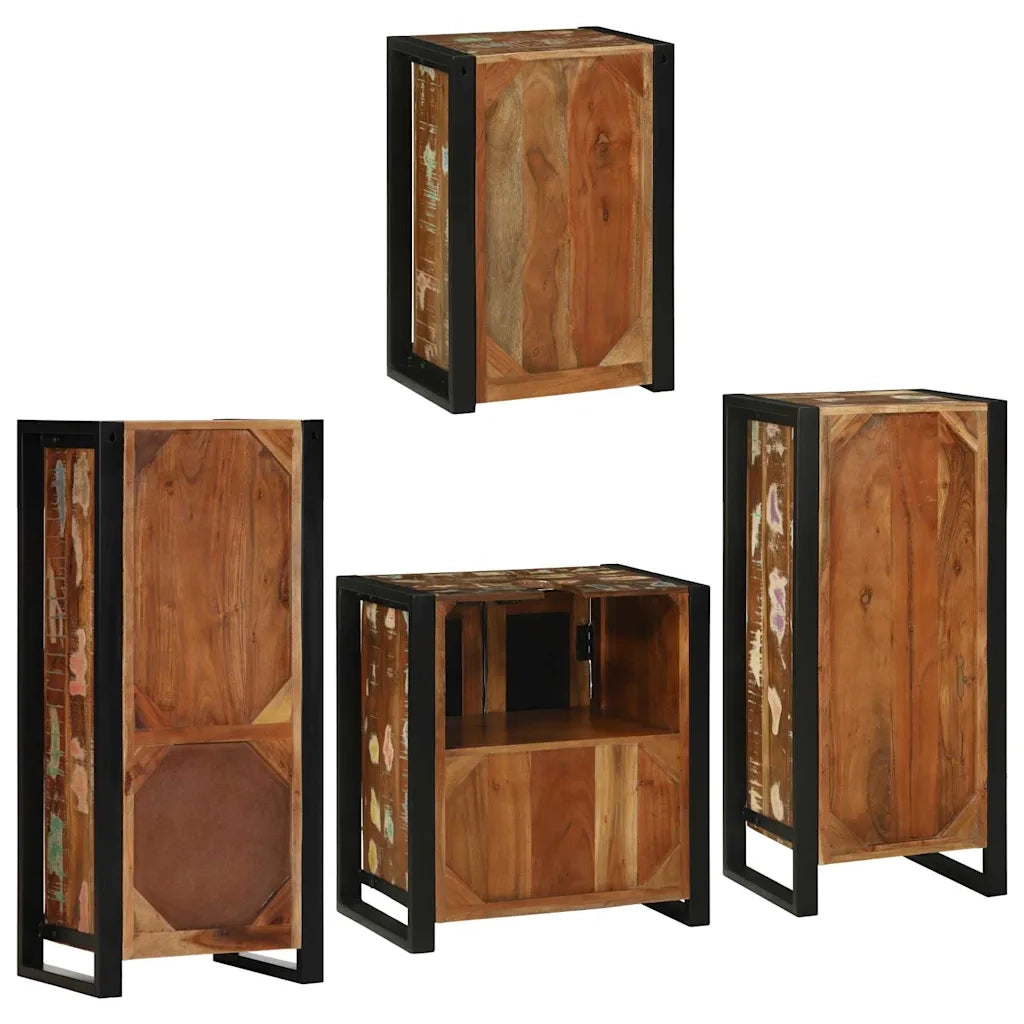 Set di mobili per il bagno 4 pcs Legno massello riciclato 3305691