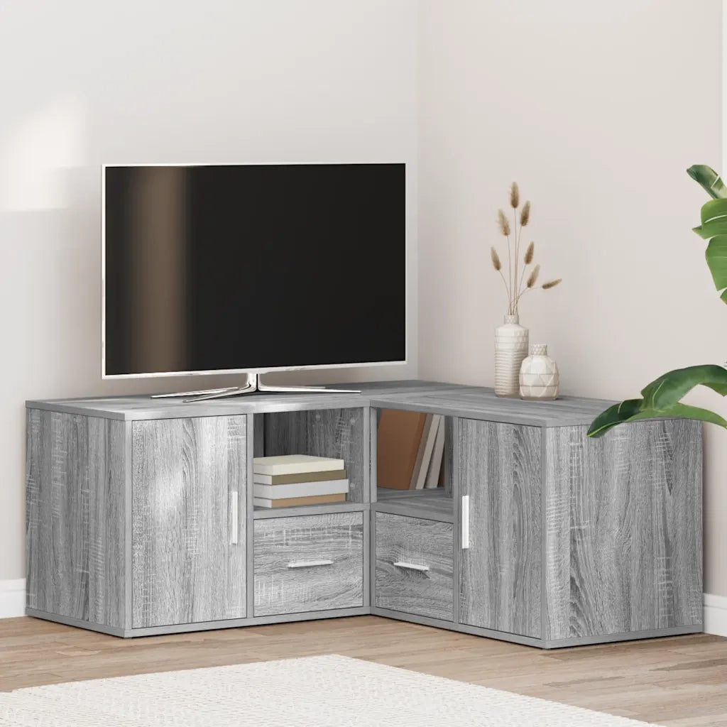 Mobile Angolare Grigio Sonoma 160x40x45 cm in Truciolato