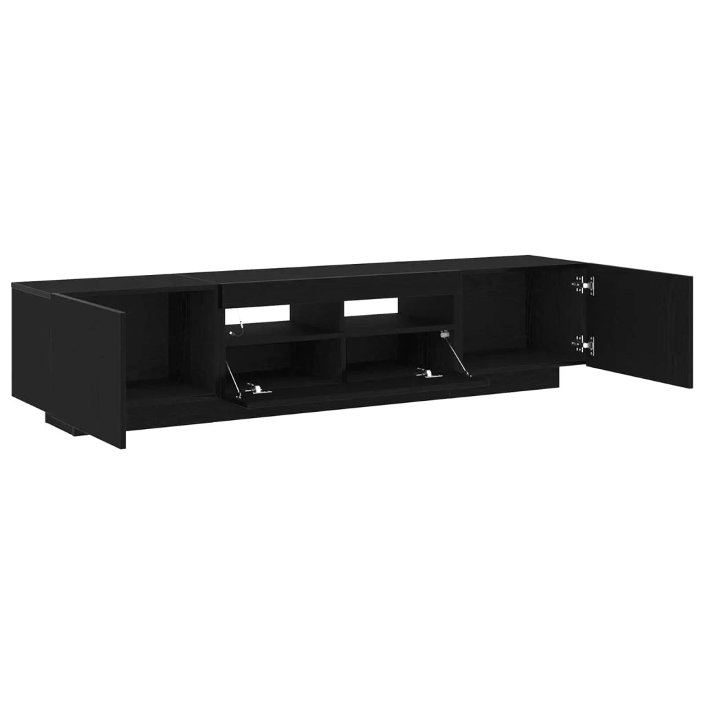 Set mobile TV 2 pcs Nero 180 x 35 x 40 cm Legno multistrato 3333062