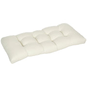 Cuscino per Divano 2 Posti Interno Esterno 110x48x8 cm Crema ¨C zephmum