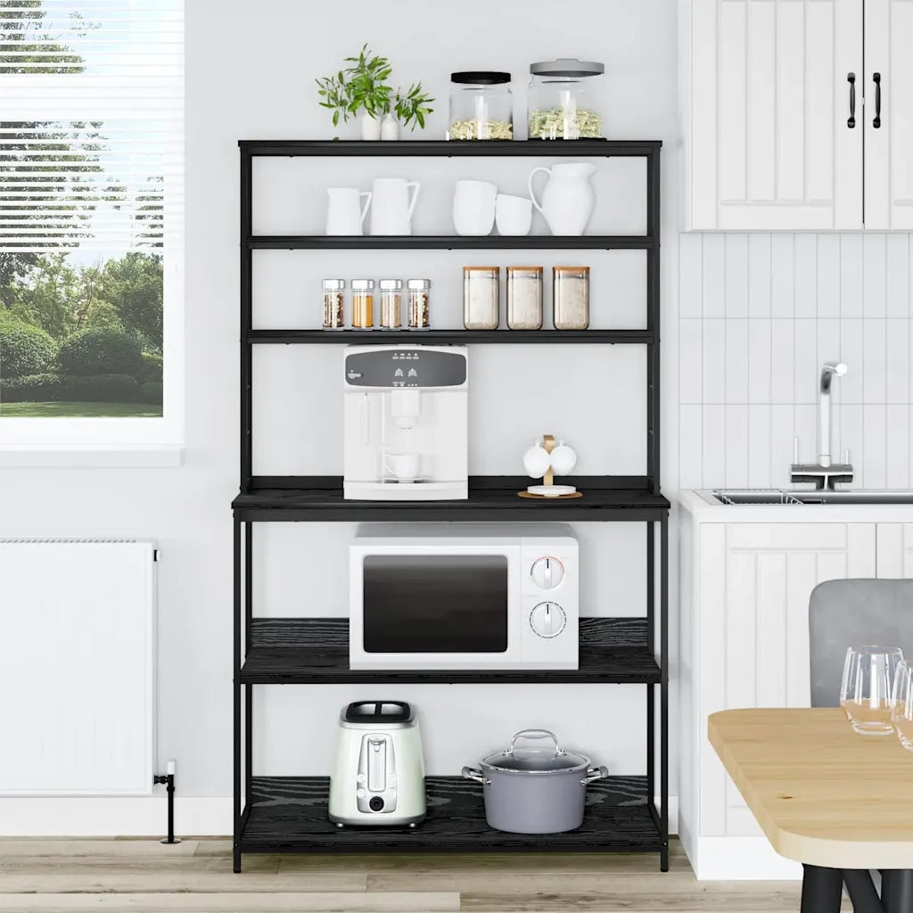 Mensola da cucina Rovere Nero 100 x 40 x 168 cm 883892