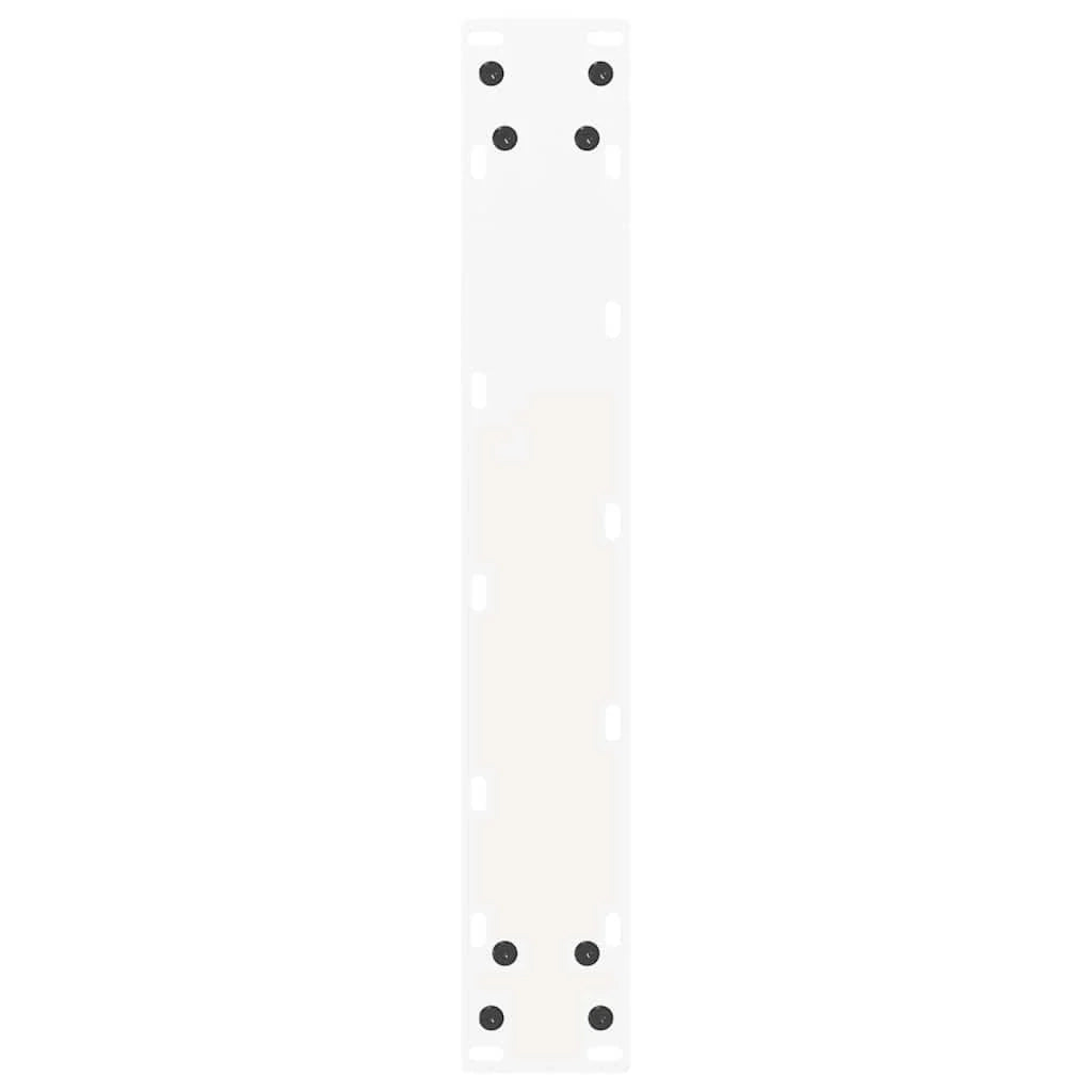 Set di 2 gambe regolabili per tavolo da bar a forma di U 40 x 90 x 91 cm design moderno acciaio bianco 02_0057457