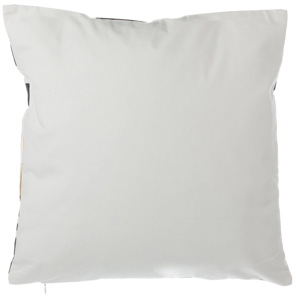 Set di 2 cuscini decorativi in cotone bianco e Nero motivo geometrico 45 x 45 cm Glamour