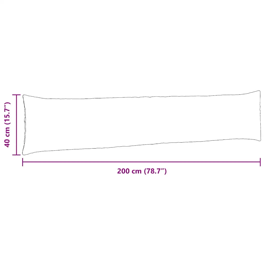 Cuscini da Divano 2 pz | Cuscini per sedie Crema 200 x 40 cm Tessuto in Cords