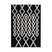 Tappeto a pelo corto Lina 400 in bianco e nero