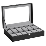 Valora WATCH BOX 12 Porta orologi con fodera in velluto nero