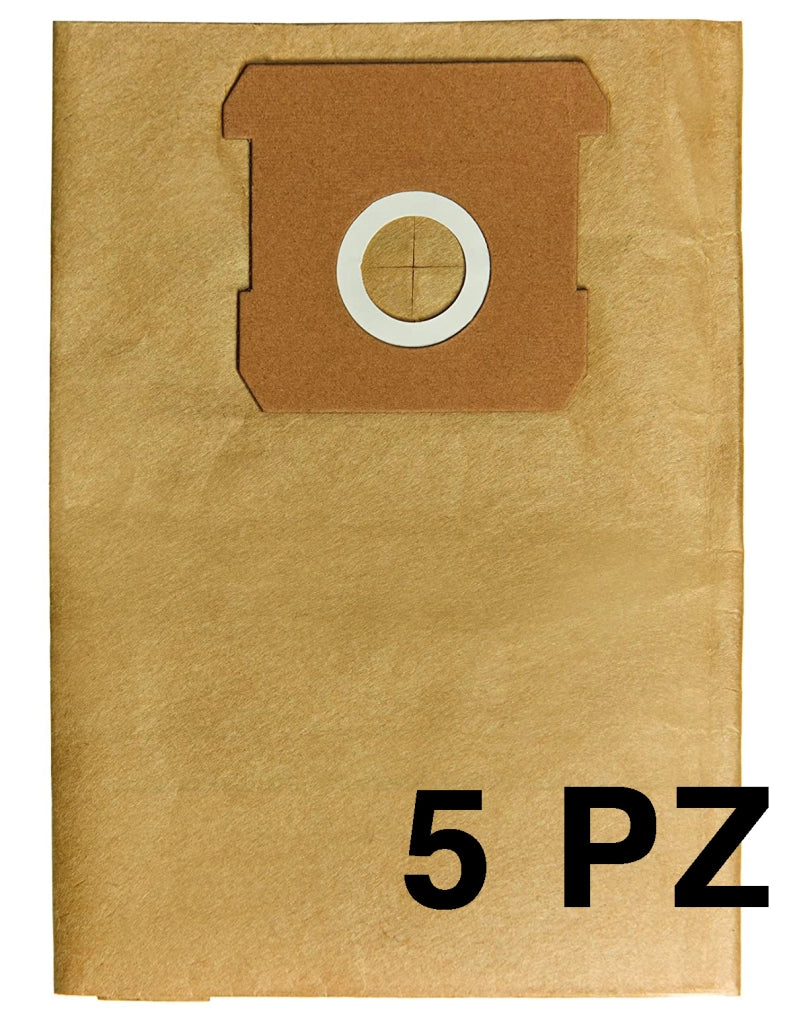 Sacchetti Filtro Carta Einhell 2351159 Aspirapolevere Aspiratutto Bidone 12 Lt