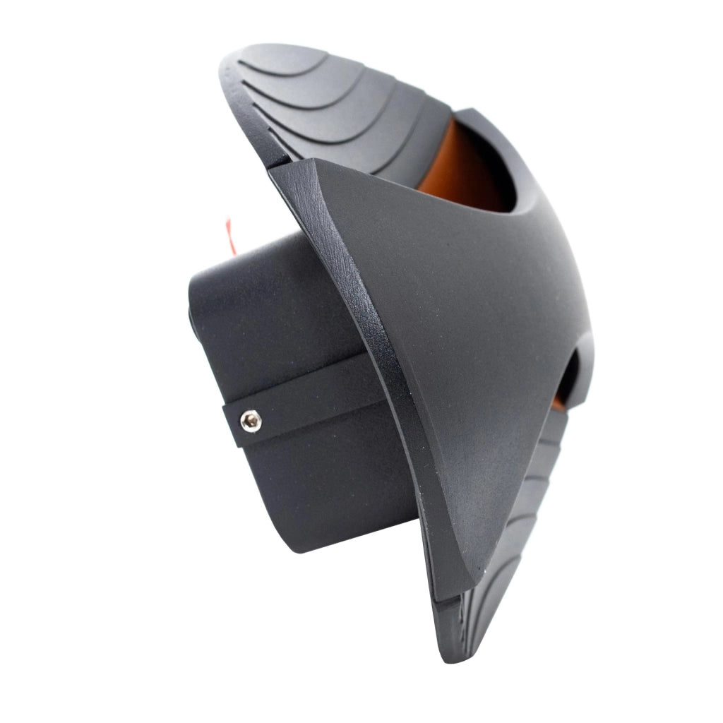 Applique doppio fascio luce LED 6W CCT 3 step da 3000K a 6500K lampada ovale parete muro camera da letto 230V NERO