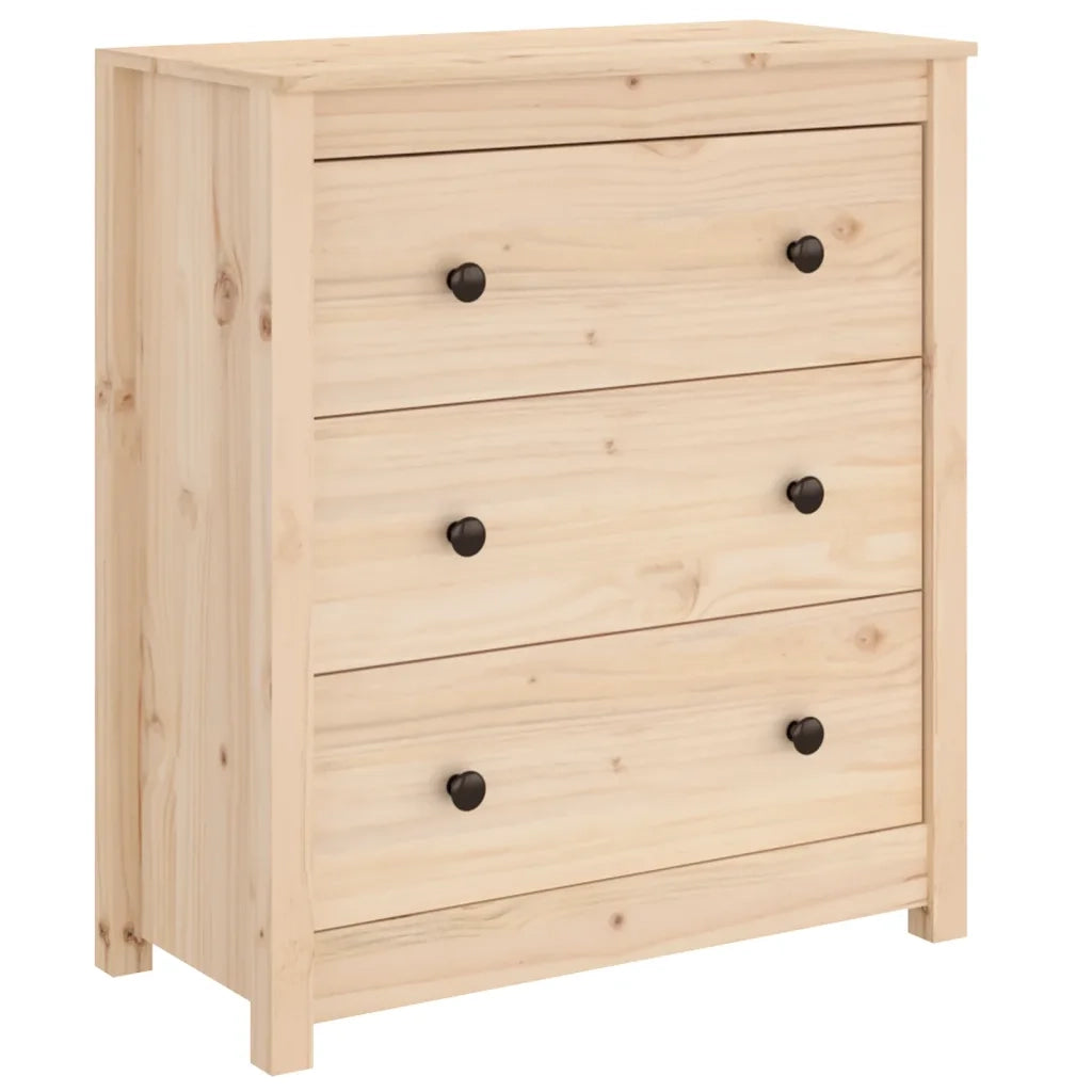 Credenza 70x35x80 cm in Legno Massello di Pino 813734