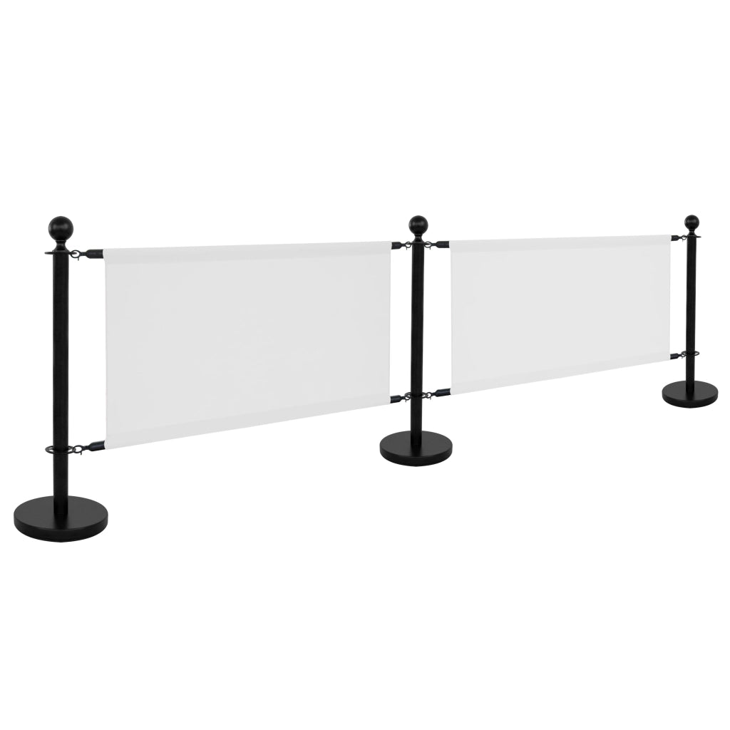 Oviala - Tela bianca per separatore di terrazza 100x69cm