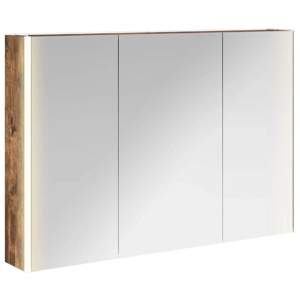 Mobiletto per specchio da bagno Rovere fumé