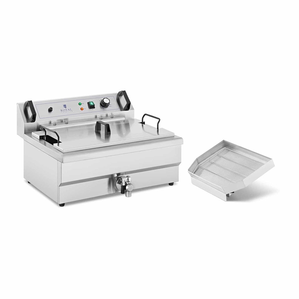 Friggitrice per ciambelle professionale in acciaio inox da 23 litri e 230 volt 14_0003991