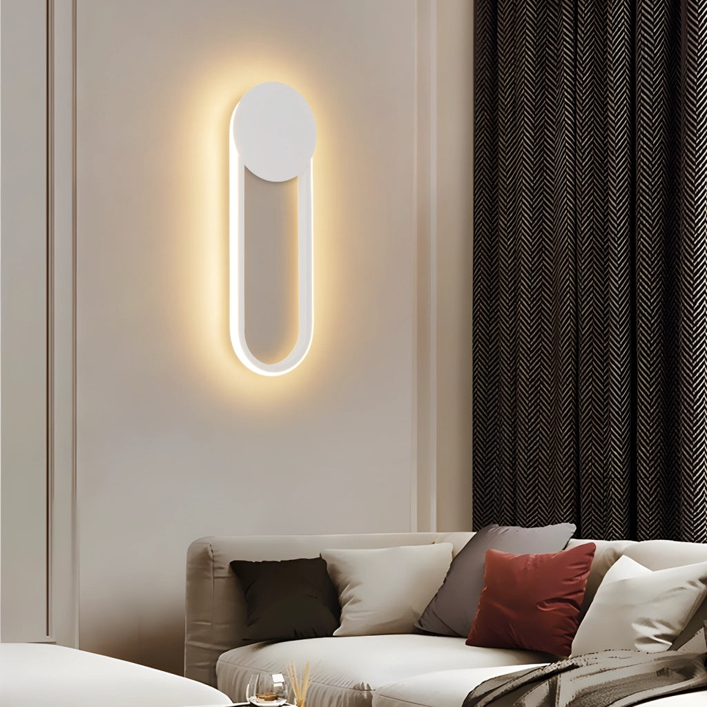 ZMH Applique LED moderna 12w 41cm 3000k bianco caldo minimalista