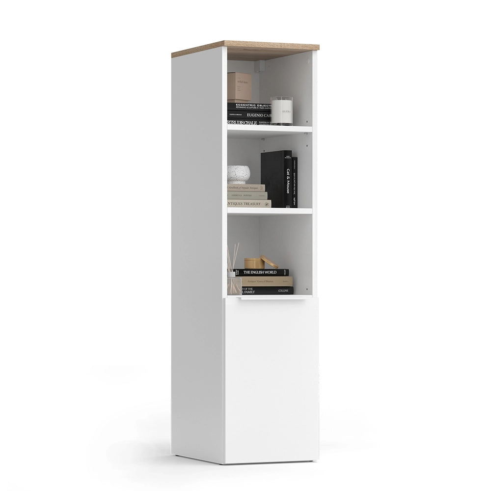 Vicco Armadio universale Bianco/Sonoma 30.2 x 120 cm con una porta