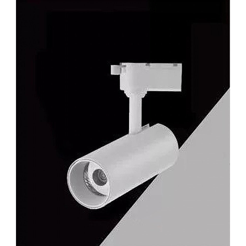 Trade Shop - Lampada Faretto Led Per Binario Monofase 30w Luce Cct Ip20 Bianco Nero Sl-30w-3c -