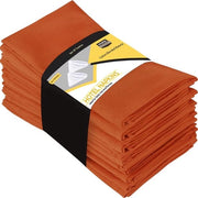 Serviette per Cucina [12 Pacchi, Arancione] 46x46 cm Cotone Mistura Lavabile e Riciclabile Serviette per Tavola per Ristoranti, Hotel, Matrimoni, Feste e Eventi