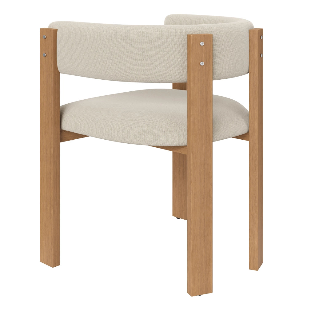 Set di 6 sedie ergonomiche - Zephmum- Spalliera imbottita gambe in ferro