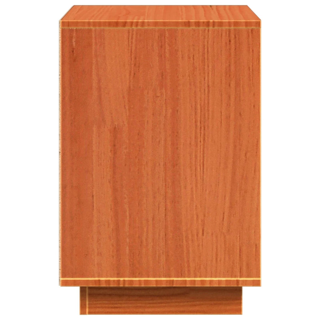 Comodino | Armadio da Notte | Mobiletto da notte con cassetto Marrone cerato 60 x 34 x 51 cm