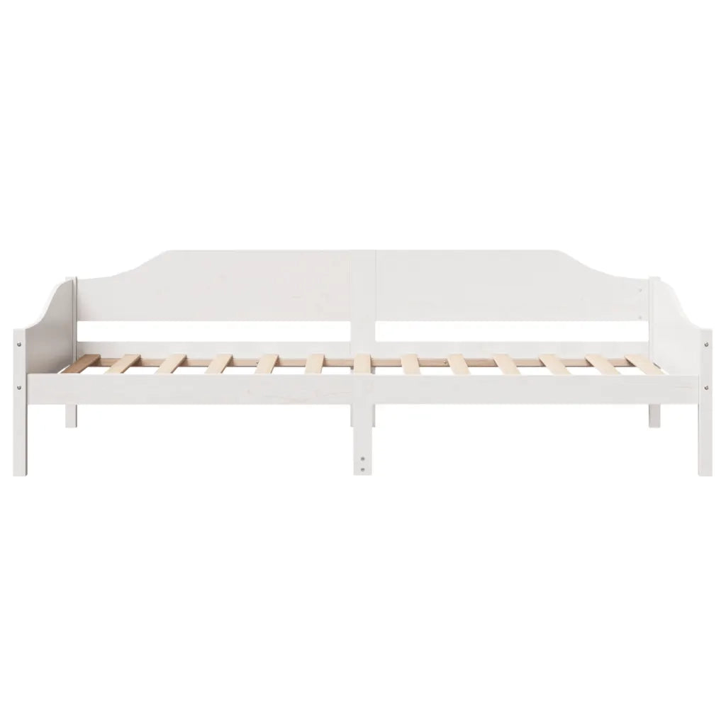 Letto senza Materasso Bianco 90x200 cm Legno Massello di Pino 850915