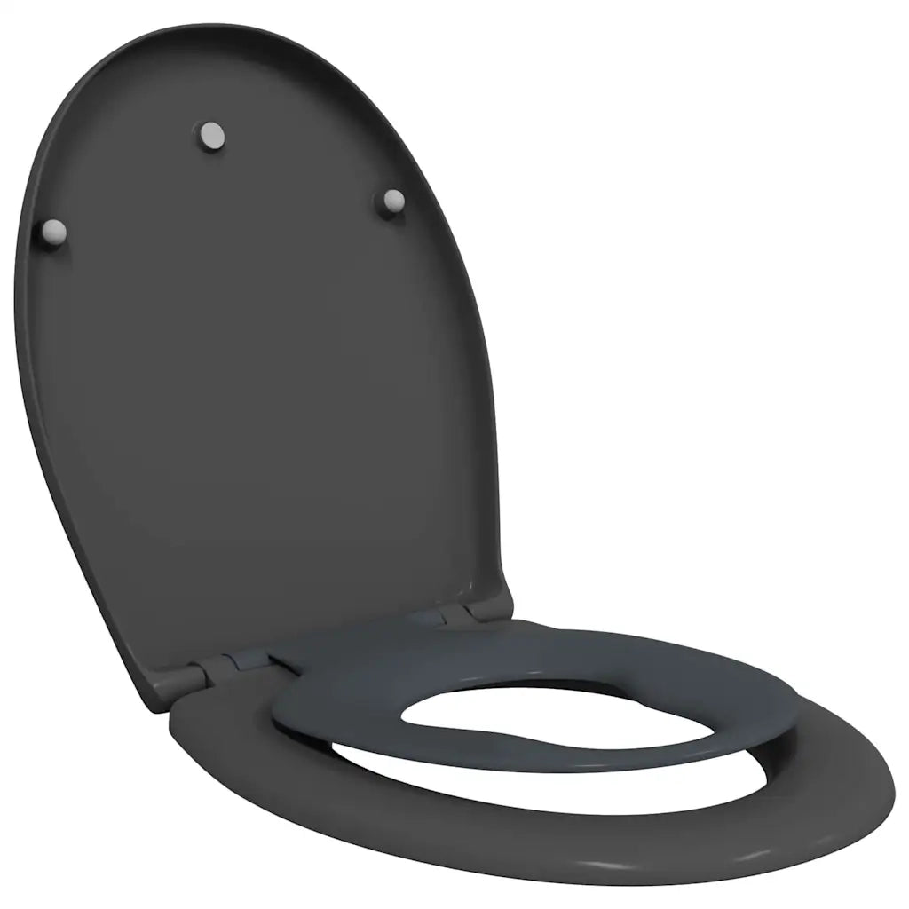 Sedile del WC Antracite 47 x 37 x 4 cm Duroplast 42002350