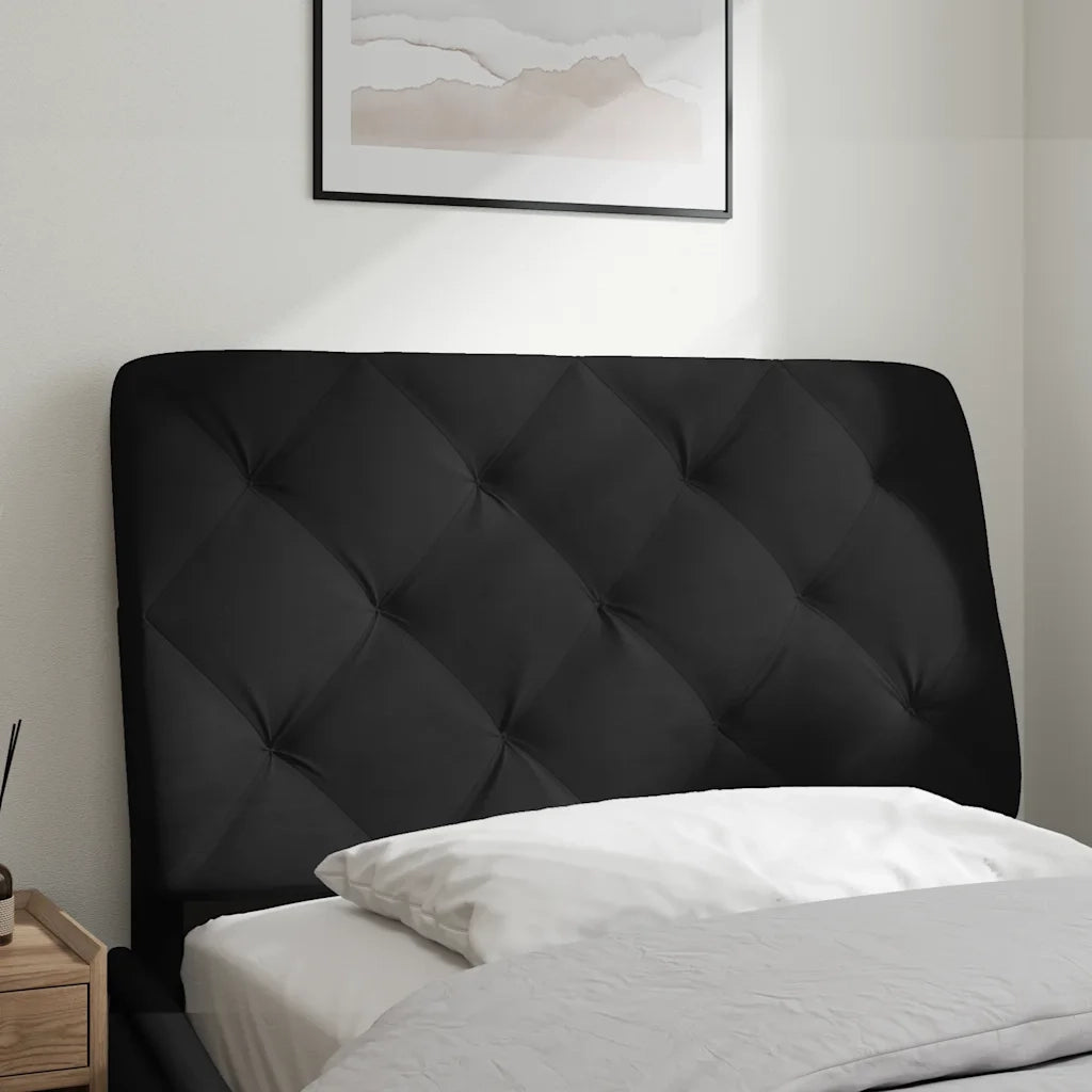 Cuscino Testiera Nero 80 cm in Velluto CFW6036134