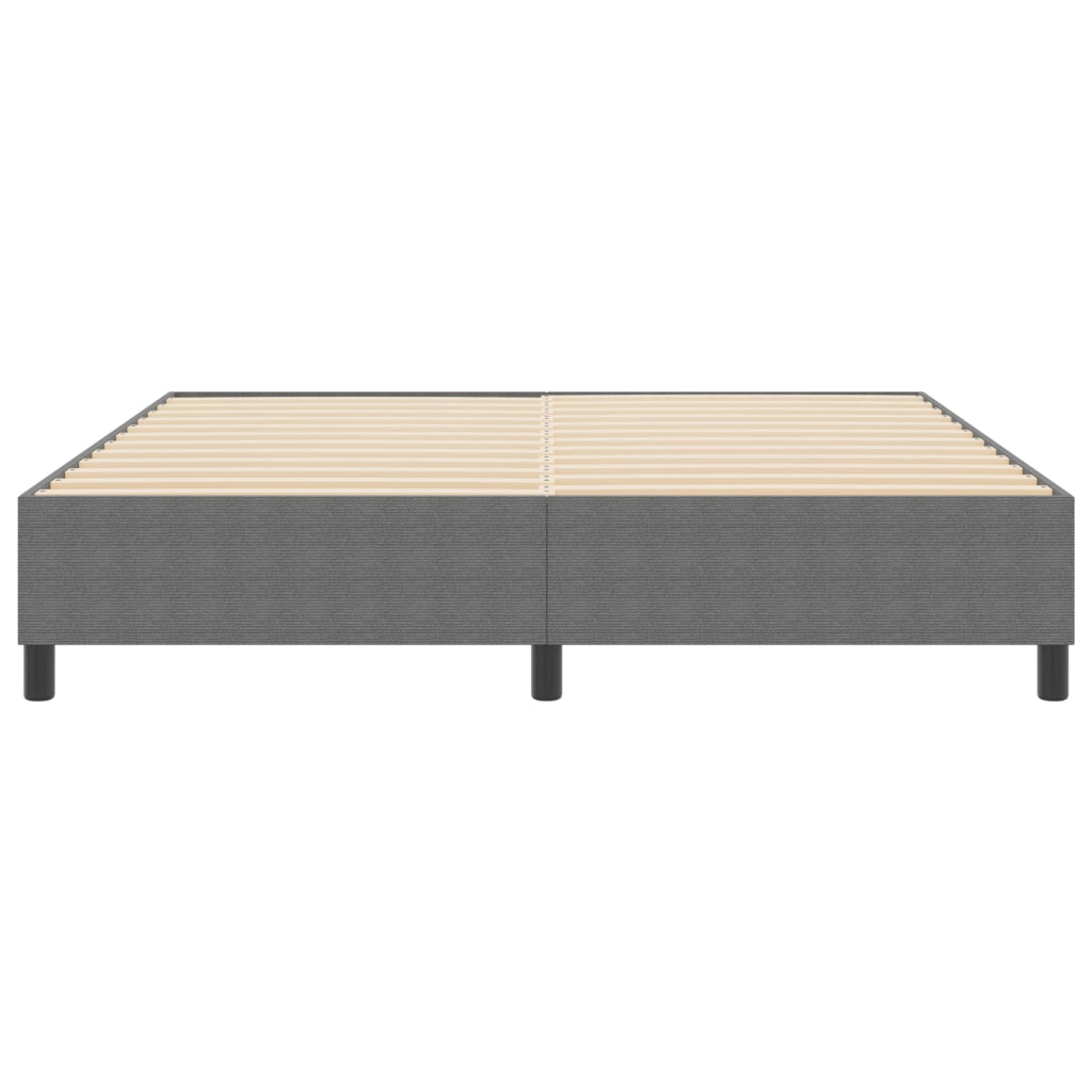 Letto Box Spring Grigio Chiaro Super King Tessuto Corduroy