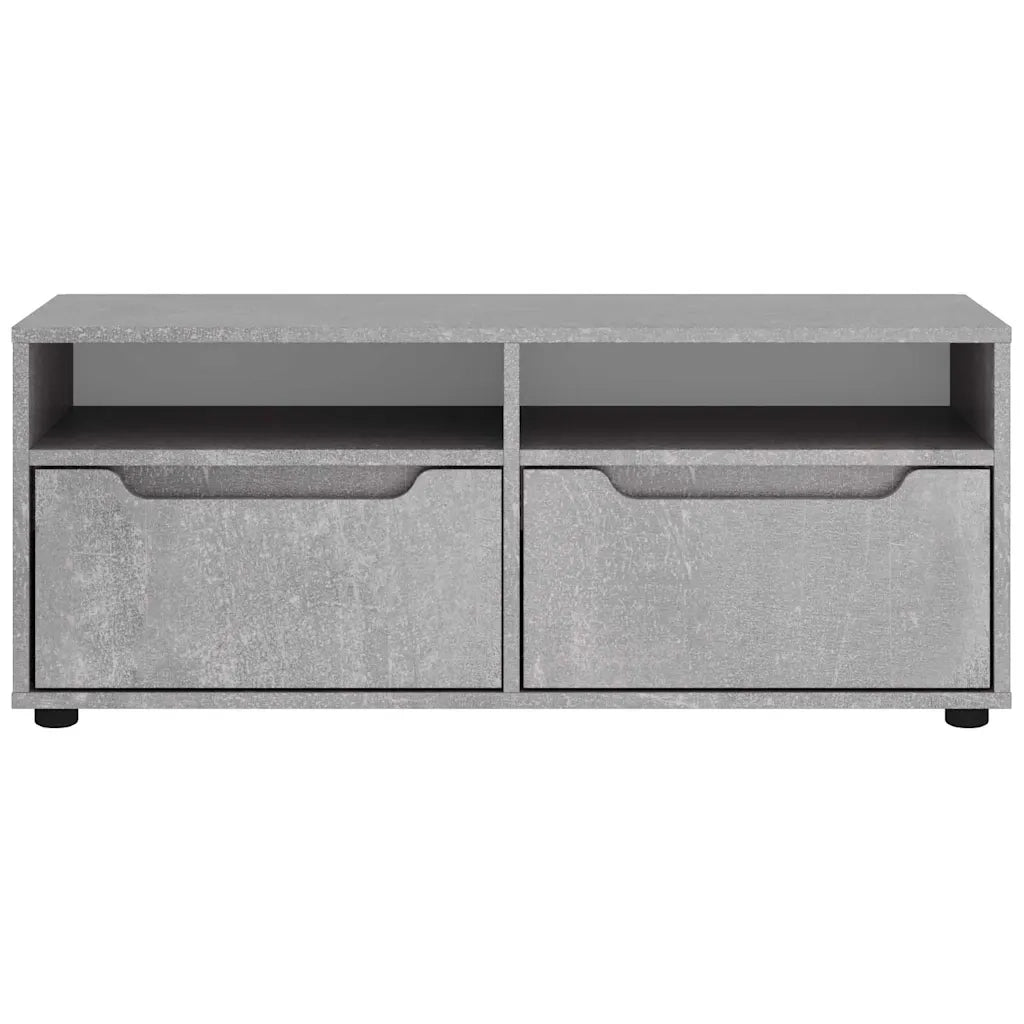 Mobile TV VISNES Grigio Cemento 100x40x38 cm Legno Multistrato