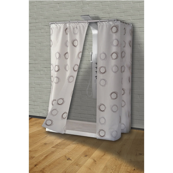 TENDA VINILE CERCHI GRIGIO