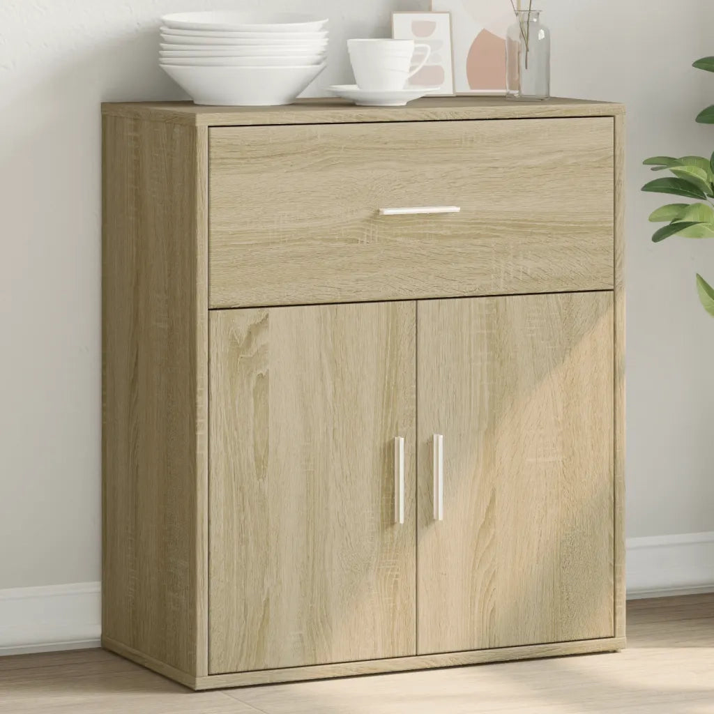 Credenza | Madia | Buffet da pranzo | Armadio da pranzo Rovere Sonoma 60x31x70 cm in Legno Multistrato